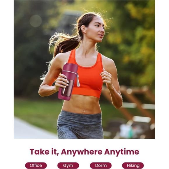 Portable Blender for Shakes and Smoothies,12 oz 10 Blades USB Rechargeable - Picture 2 of 6